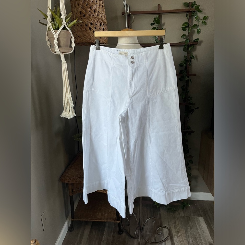 Pilcro Anthropologie The McKinley Regenerative Cotton Corset Wide-Leg - Picture 8 of 15